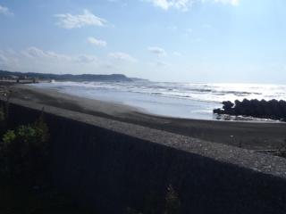 大荒れの鳧舞海岸